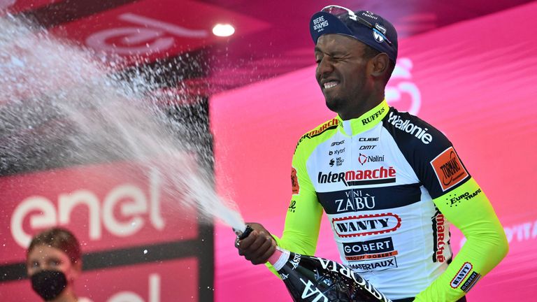 Biniam Girmay schrieb beim Giro d&#39;Italia Radsport-Geschichte.