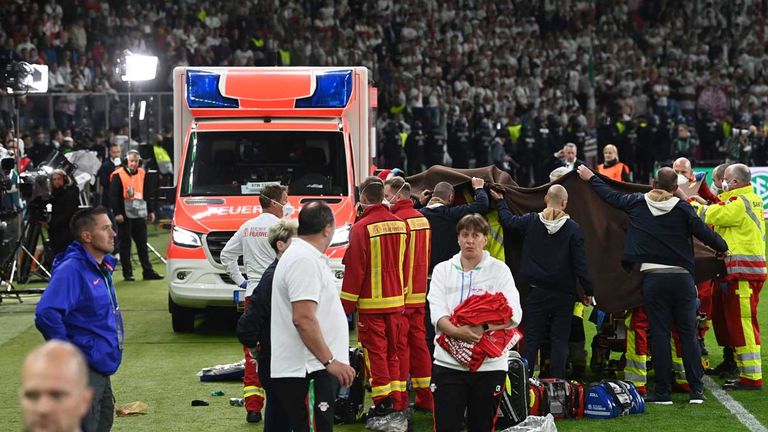 Medizinischer Notfall bei DFB-Pokalfinale.
