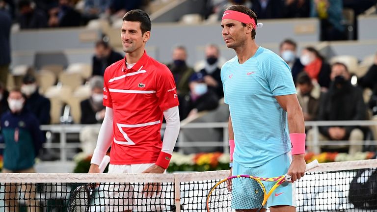 Novak Djokovic und Rafael Nadal stehen sich bereits zum 10. Mal bei den French Open gegenüber.