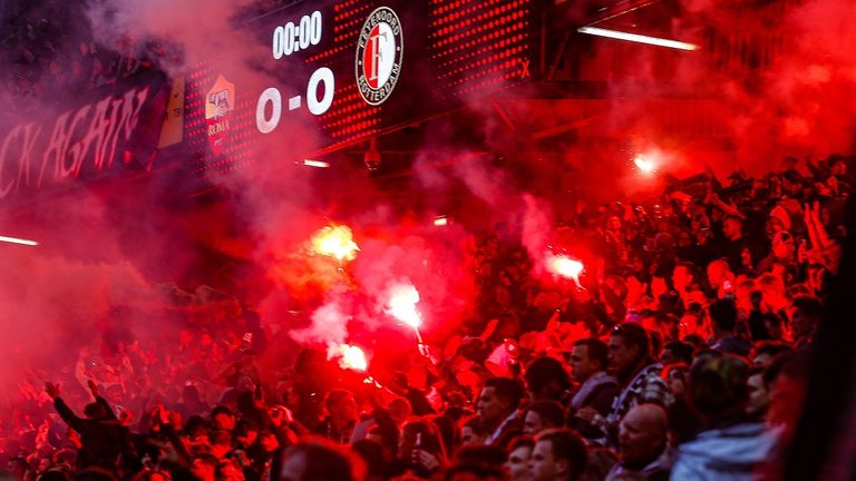 Sowohl Teile der Fans von Feyenoord als auch Teile der Anhänger der Roma sind nach dem Conference-League-Finale negativ aufgefallen.