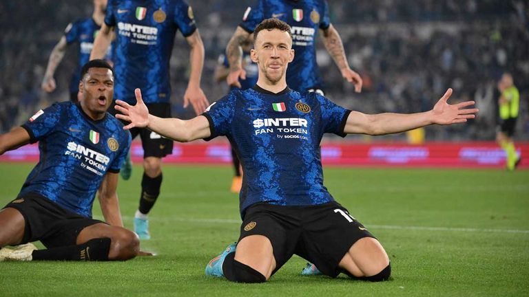 Doppeltorschütze in der Verlängerung: Ivan Perisic schießt Inter gegen Juventus zum Pokalsieg.
