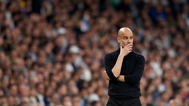 Das Ausscheiden in der Champions League mit Manchester City gegen Real Madrid macht Trainer Pep Guardiola nachdenklich. 