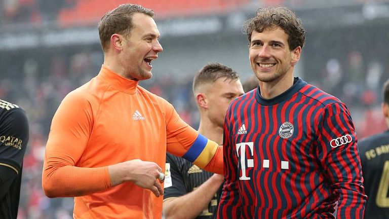 Manuel Neuer (l.) und Leon Goretzka (r.) haben beide eine Schalke-Vergangenheit.