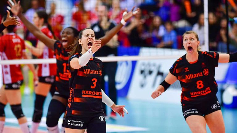 Die Frauen von Allianz MTV Stuttgart sind Deutscher Meister im Volleyball.