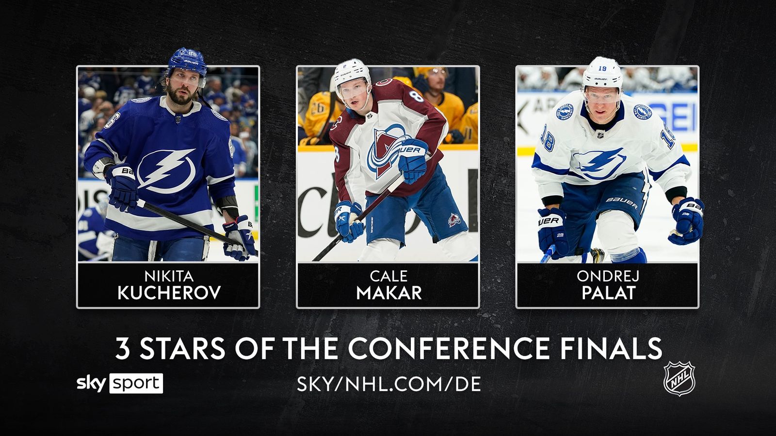 NHL ernennt drei Stars der Conference Finals Kucherov, Makar, Palat