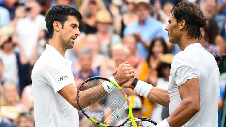 Novak Djokovic (l.) und Rafael Nadal sind heiß auf den Titel in Wimbledon 2022.