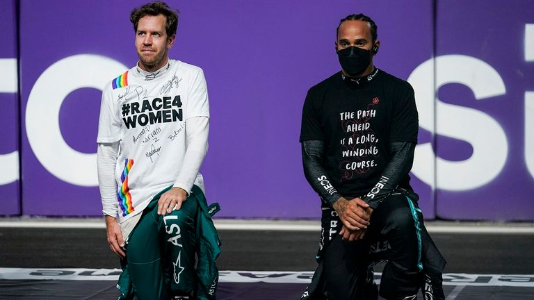 Weltmeister stehen für Gesellschaftsthemen ein: Sebastian Vettel und Lewis Hamilton sorgen mit ihren wichtigen Botschaften immer wieder für Aufmerksamkeit.