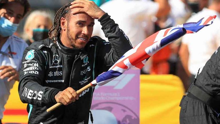 Lewis Hamilton feierte 2021 beim GP in Silverstone einen Heimsieg.