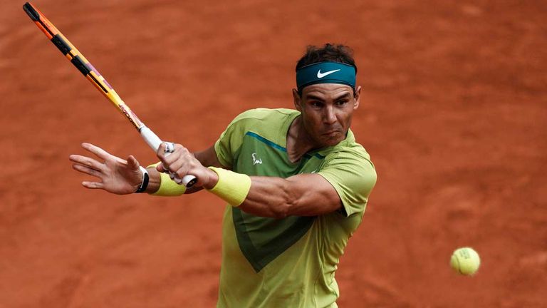 Rafael Nadal im Finale der French Open gegen Casper Ruud.