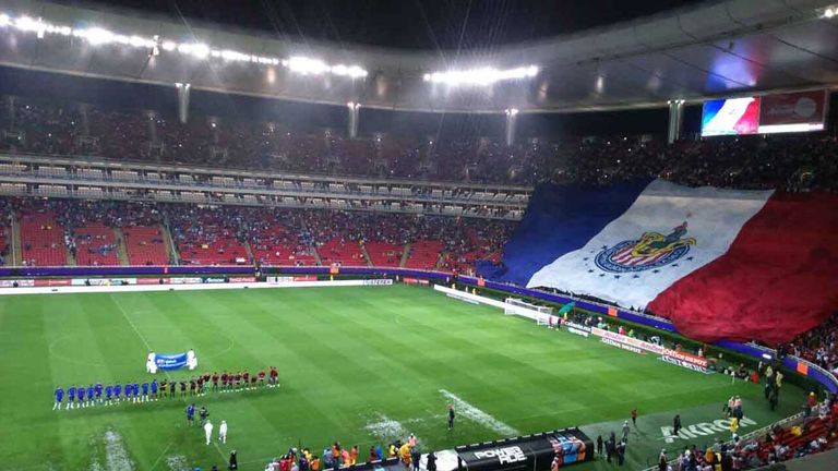 GUADALAJARA (MEXIKO): Das Estadio Akron ist die Heimspielstätte des Fußball-Klubs Chivas Guadalajara. Kapazität: 48.071.