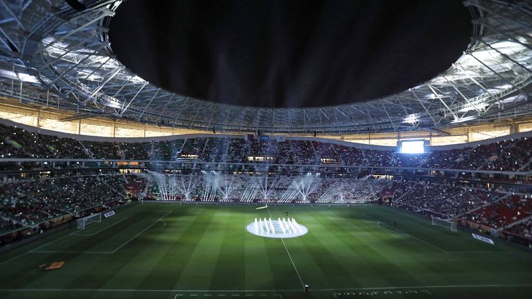 al-Thumama Stadium in Doha: Kapazität 40.000 Sitzplätze - Baubeginn: März 2017 - Kosten:	282 Millionen Euro - Austragungsort für: Gruppen- und Endspiele (bis Viertelfinale) 