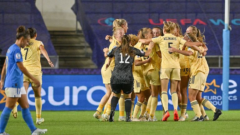 Belgien steht erstmals im Viertelfinale einer Frauen-EM.