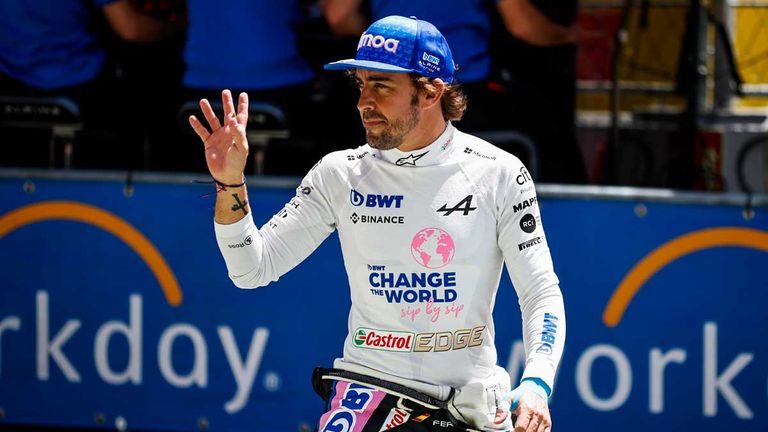 PLATZ 5: Fernando Alonso (Alpine) - Instagram: 4.500.000 – Twitter: 3.100.000 – Facebook: 2.000.000 - Gesamt: 9.600.000.