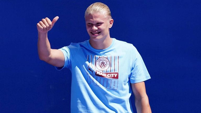 MITTELSTÜRMER: Erling Haaland (Manchester City) - Marktwert: 143 Mio. €