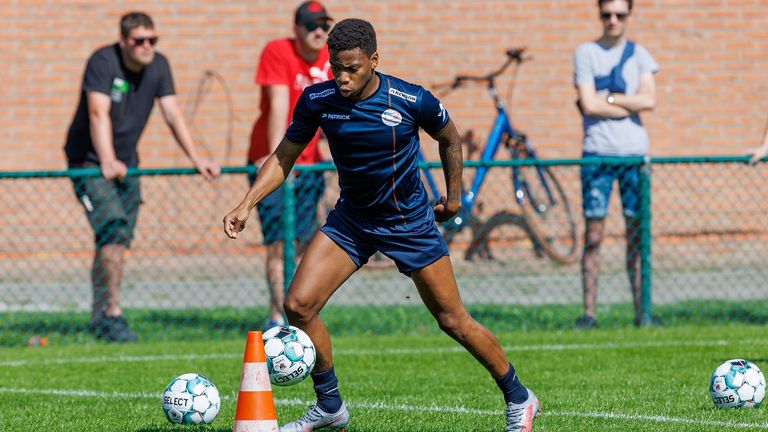 Charly Musonda beim Probetraining am 15. Juli.