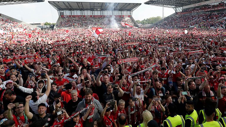 Im Mai feierten die Fans in Essen den Aufstieg in die 3. Liga.