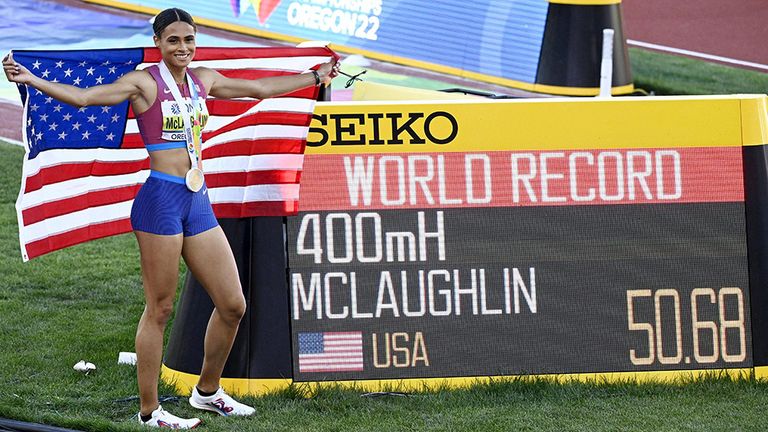 Sydney McLaughlin hat Hürden-Gold und den Weltrekord bei der WM in die USA gebracht.