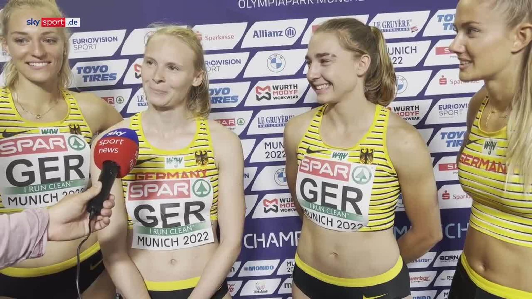 Leichtathletik Die 400-Meter-Frauenstaffel steht im EM-Finale in München Leichtathletik News Sky Sport
