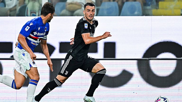 Filip Kostic kommt bei seinem Startelf-Debüt für Juve nicht über ein 0:0 gegen Sampdoria Genua hinaus.