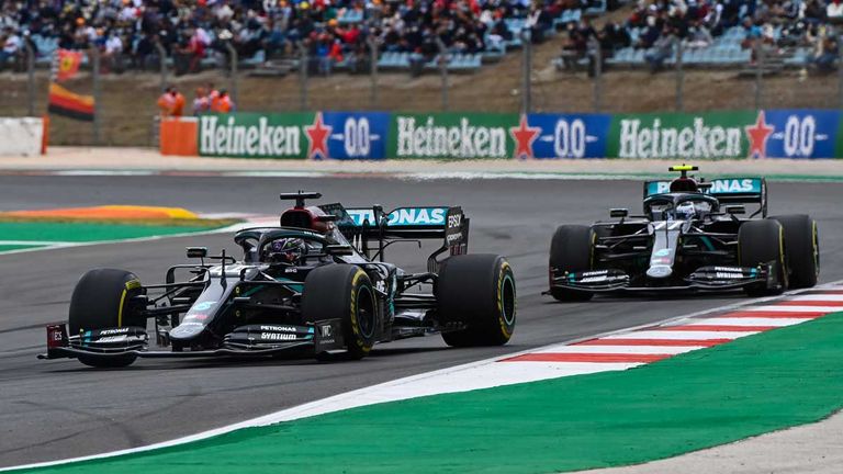 PLATZ 2: Lewis Hamilton (Mercedes/2020) - 124 Punkte Vorsprung auf Valtteri Bottas