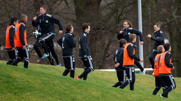 An diesem Hügel brachte Felix Magath seine Spieler zum Schwitzen