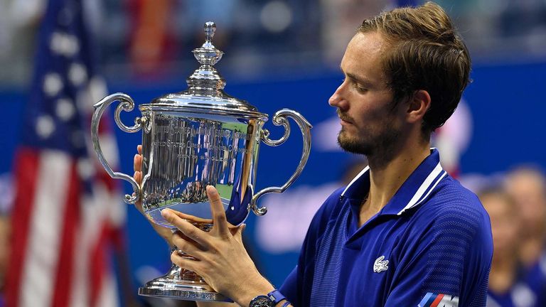 Daniil Medvedev gewann die US Open im Jahr 2021. Es war sein erster Triumph bei einem Grand-Slam-Turnier. 