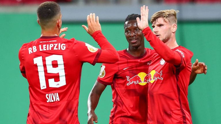 Keinerlei Probleme: Mit 8:0 gewann RB Leipzig in der ersten Pokal-Runde gegen Teutonia Ottensen.
