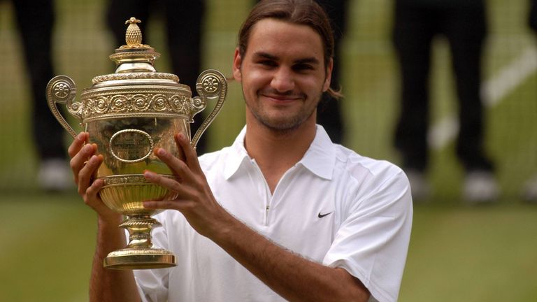Roger Federer gewinnt 2003 in Wimbledon gegen Mark Philippoussis seinen ersten Grand Slam - der Rest ist Geschichte.
