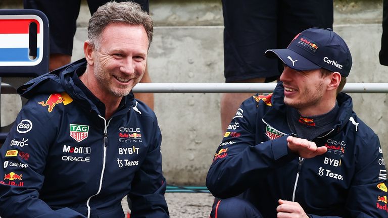 Christian Horner und Max Verstappen hatten hörbar Spaß am Funk.