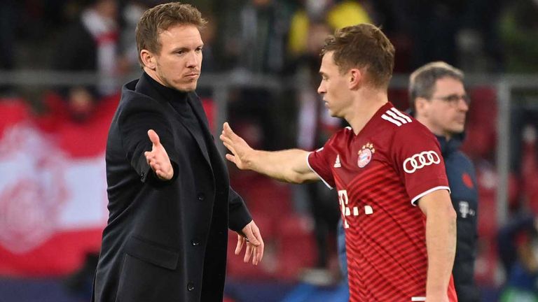 Bayern-Trainer Julian Nagelsmann nimmt Joshua Kimmich nach der Kritik von Markus Babbel in Schutz.
