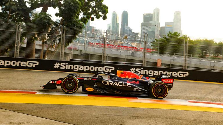 Max Verstappen (Red Bull) in Singapur.