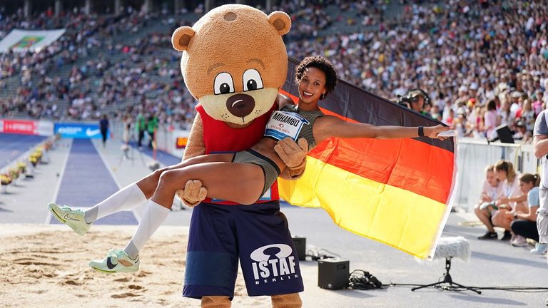 Malaika Mihambo gewann in Berlin den Weitsprung-Wettbewerb