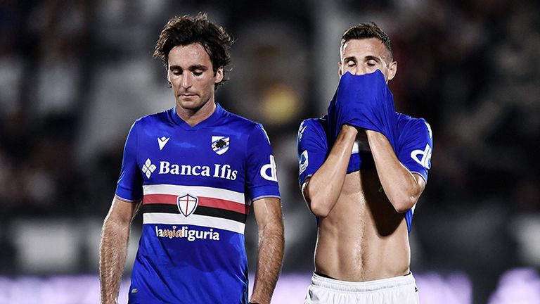 Sampdoria Genua (2 Unentschieden, 5 Niederlagen - Tabellenplatz 20)