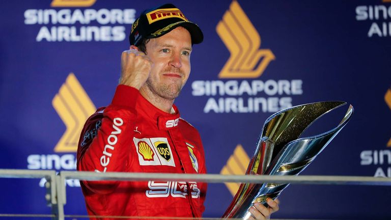 Sebastian Vettel gewann schon fünf Mal in Singapur.