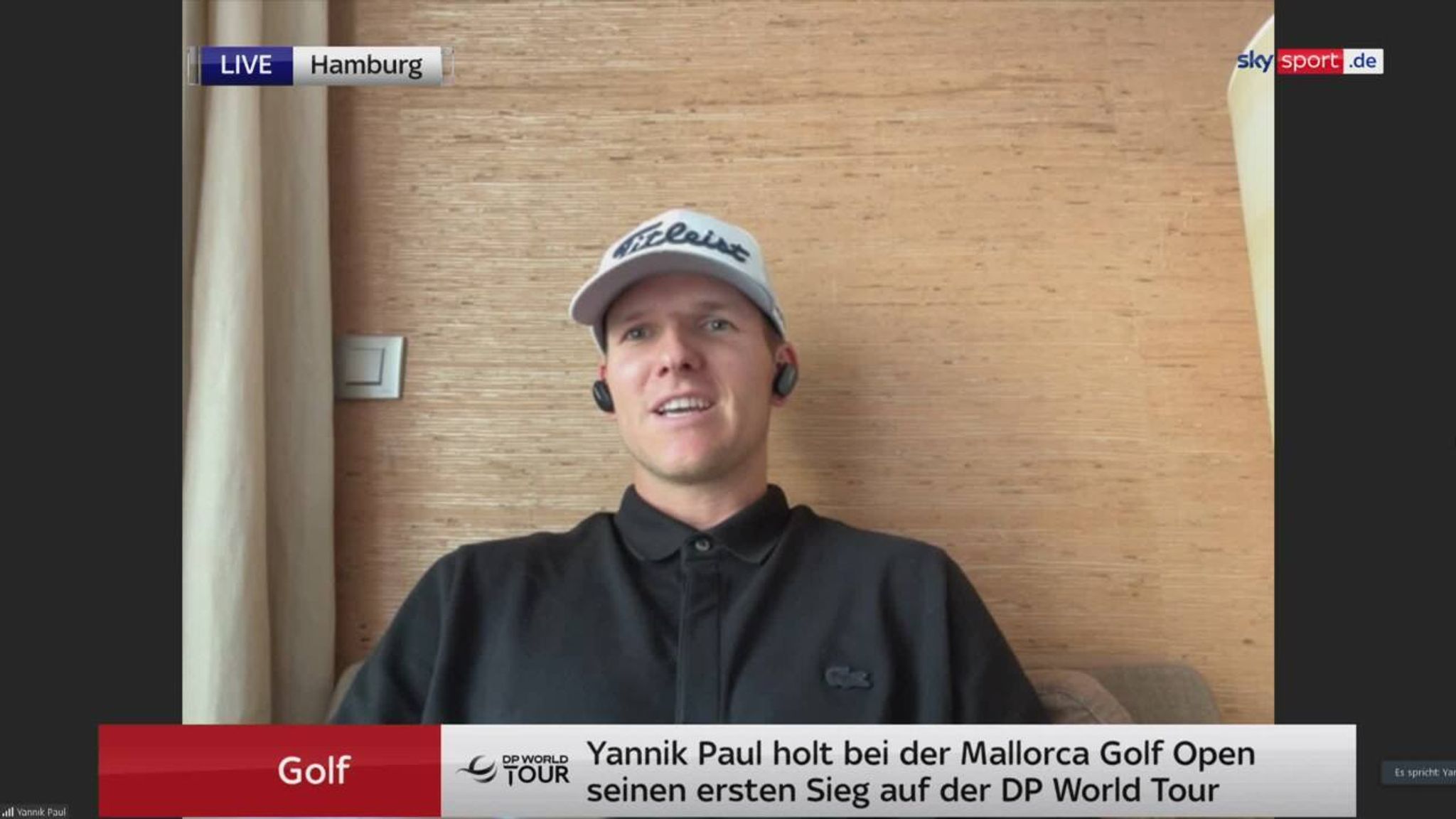 Golf Yannik Paul spricht im Interview über seinen ersten Sieg auf der DP World Tour Golf News Sky Sport