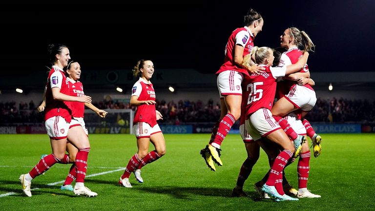 Das 3:1 gegen West Ham United bringt den Frauen des FC Arsenal einen neuen Rekord in der Women&#39;s Super League ein. 