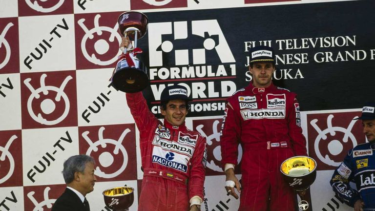 Ein zweiter Platz hinter McLaren-Teamkollege Gerhard Berger reicht Ayrton Senna, um 1991 bereits im vorletzten Rennen seinen dritten WM-Titel einzufahren. Sennas WM-Rivale Nigel Mansell erreicht in Suzuka nicht das Ziel.
