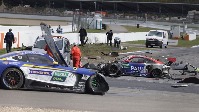David Schumacher war am Wochenende in einen heftigen Crash in der DTM verwickelt.