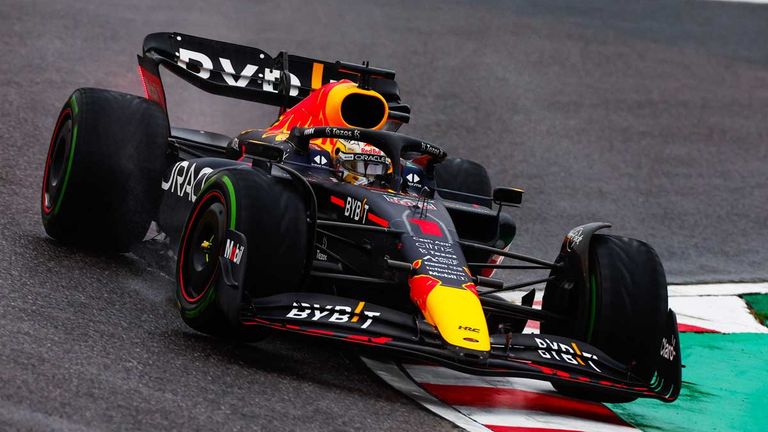 Max Verstappen (Red Bull) kann sich in Japan zum Weltmeister krönen.