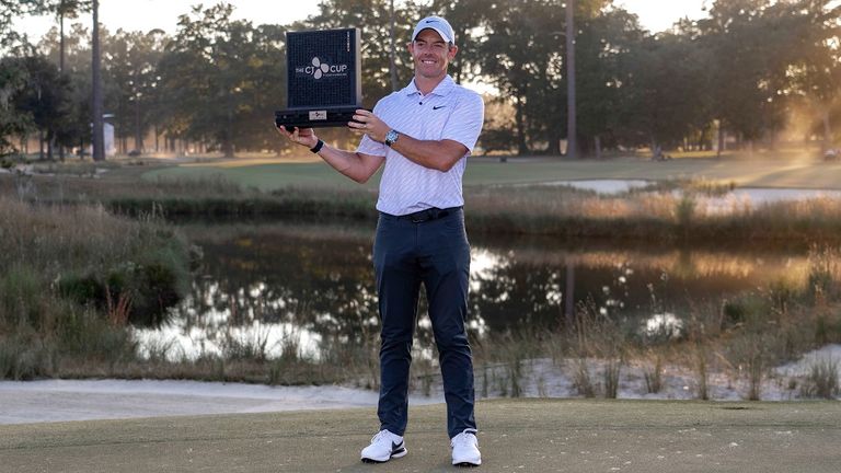 Rory McIlroy steht nach seinen Sieg beim PGA-Tour-Turnier in Ridgeland/SC wieder an der Spitze der Golf-Weltrangliste.
