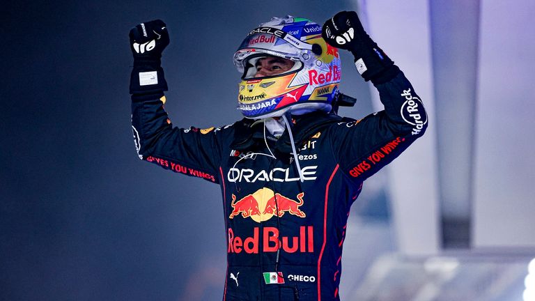 Sergio Perez gewinnt das Rennen von Singapur. 