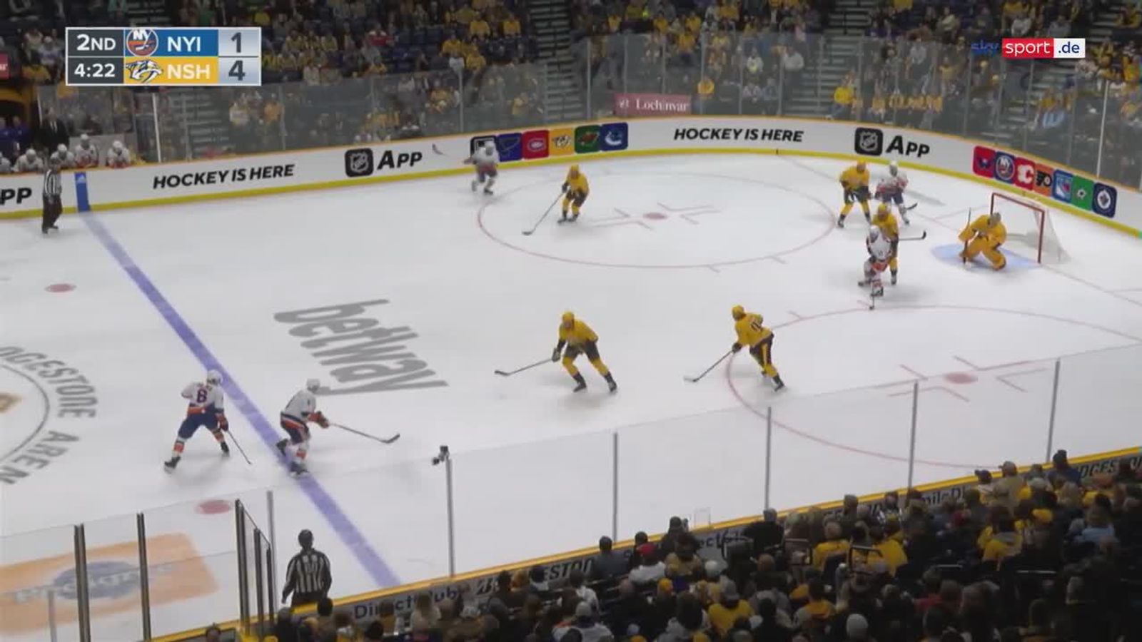 NHL Nashville Predators New York Islanders die Highlights NHL