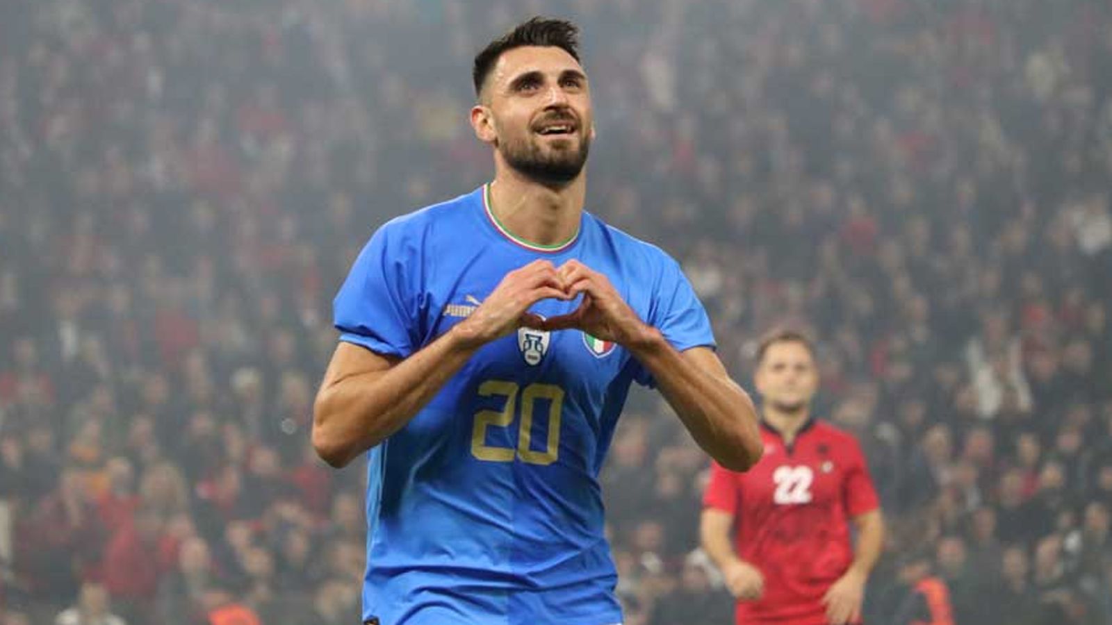 Fußball GrifoDoppelpack Italien gewinnt Test in Albanien Fußball