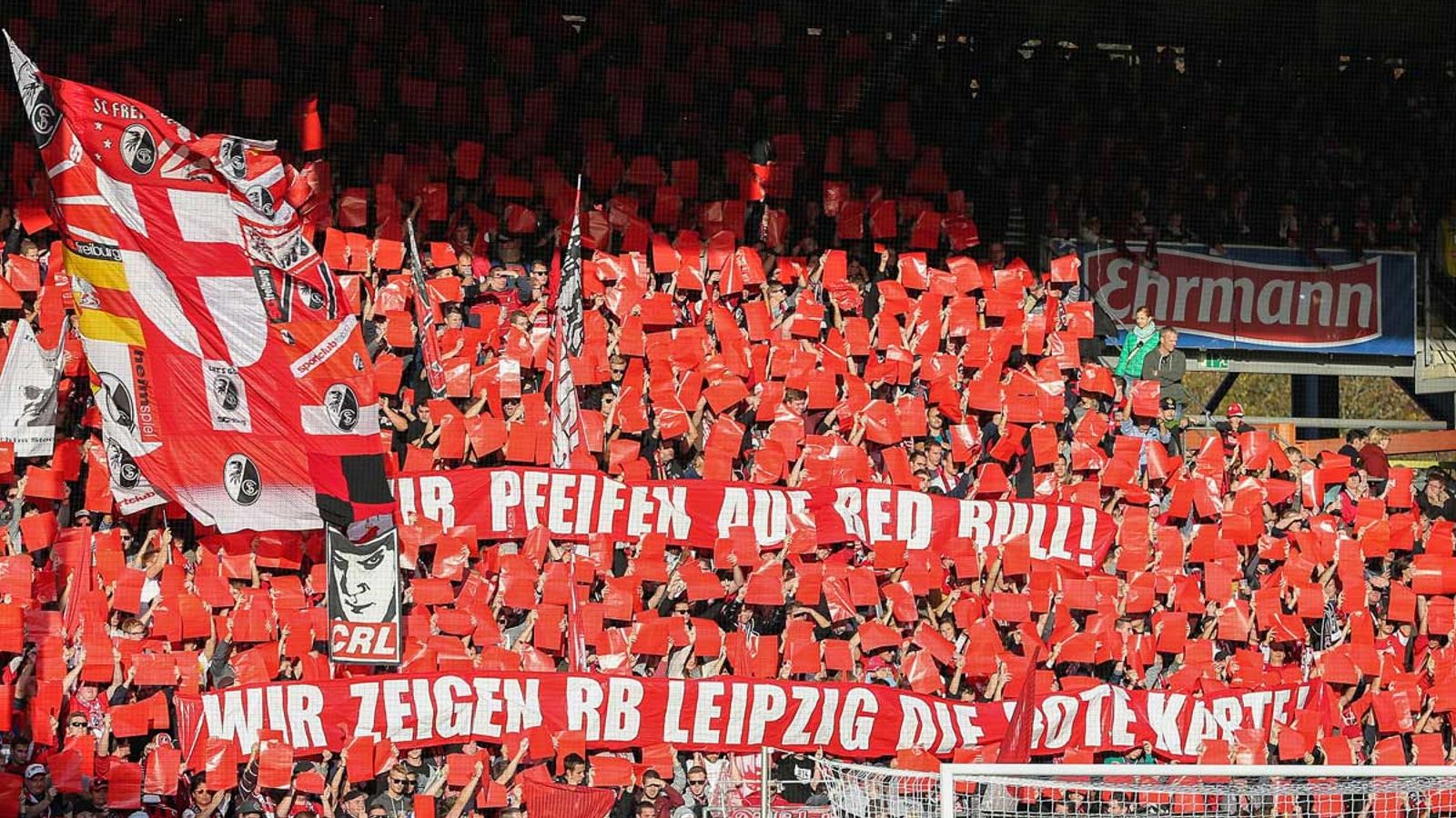 Bundesliga SC Freiburg mit Fan-Protest gegen RB Leipzig Fußball News Sky Sport
