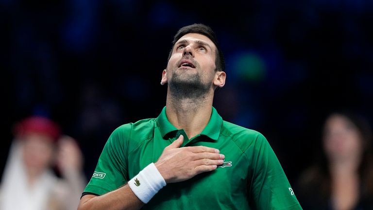 Novak Djokovic gewinnt das ATP-Finale in Turnier gegen den Weltranglisten-Dritten Casper Ruud.