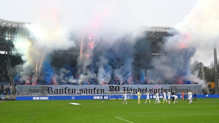 Der Karlsruher SC hat Anzeige gegen Unbekannt erstattet.