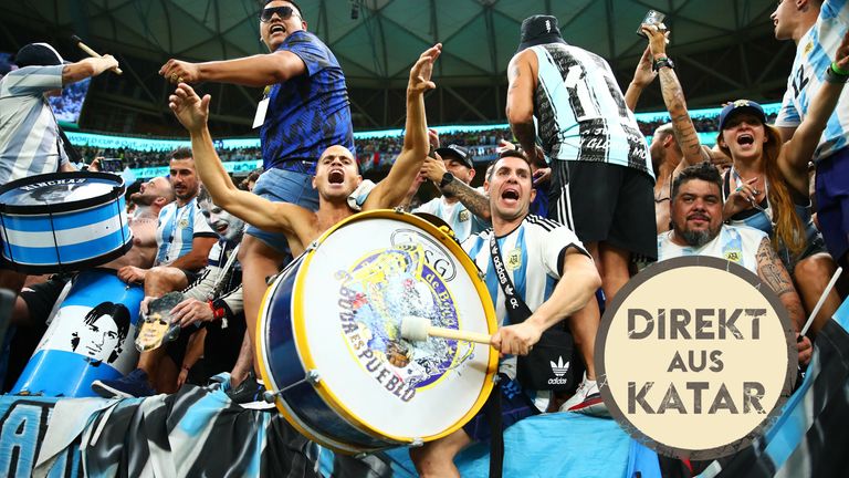 Die argentinischen Fans gehören zu den stimmungsvollsten bei der diesjährigen.