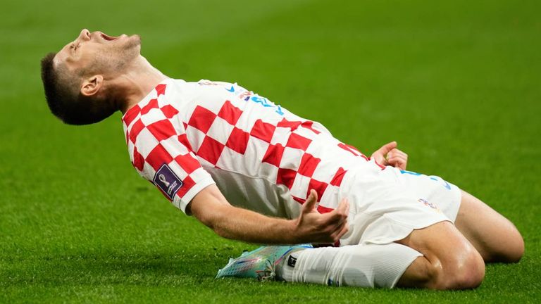 Kroatiens Matchwinner: Andrej Kramaric bejubelt seinen Doppelpack gegen Kanada.