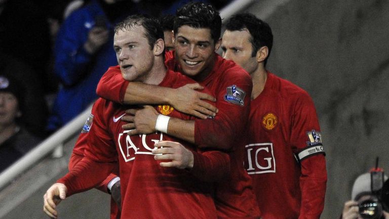 Cristiano Ronaldo and Wayne Rooney were teammates at Manchester United between 2004 and 2009 and won the Champions League in 2008 and three Premier League titles together.