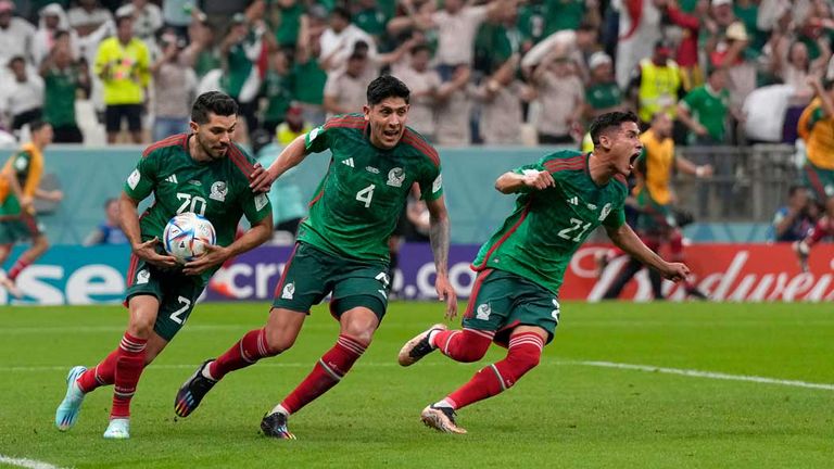 Mexiko gegen Saudi-Arabien bei der WM 2022.